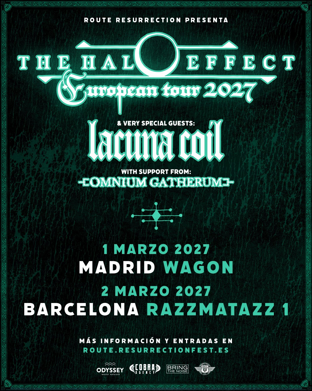The Halo Effect llegan a España en 2027 con Lacuna Coil: Madrid y Barcelona en marzo | FOTKAI