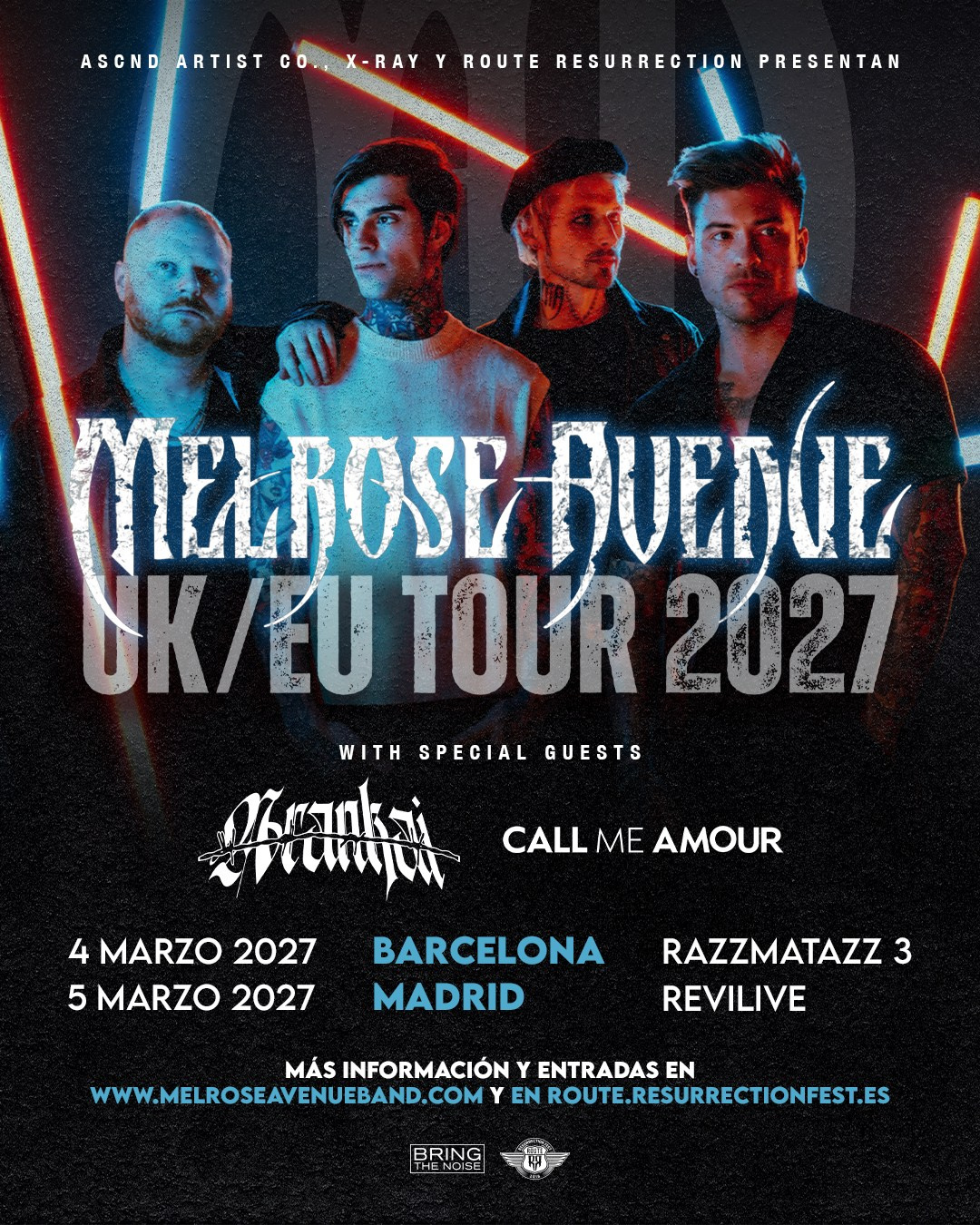 Melrose Avenue en España 2027: gira europea con conciertos en Barcelona, Madrid y Viveiro | FOTKAI