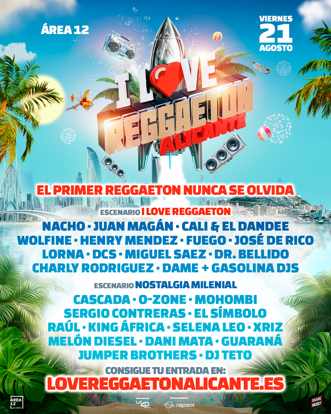 I Love Reggaeton en Alicante 2026: Nacho, Juan Magán y mucho más | FOTKAI