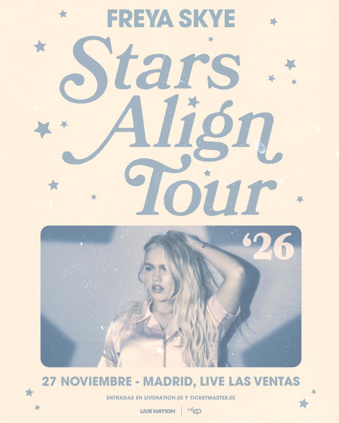 Freya Skye en Madrid 2026: cierre del Stars Align Tour, entradas | FOTKAI
