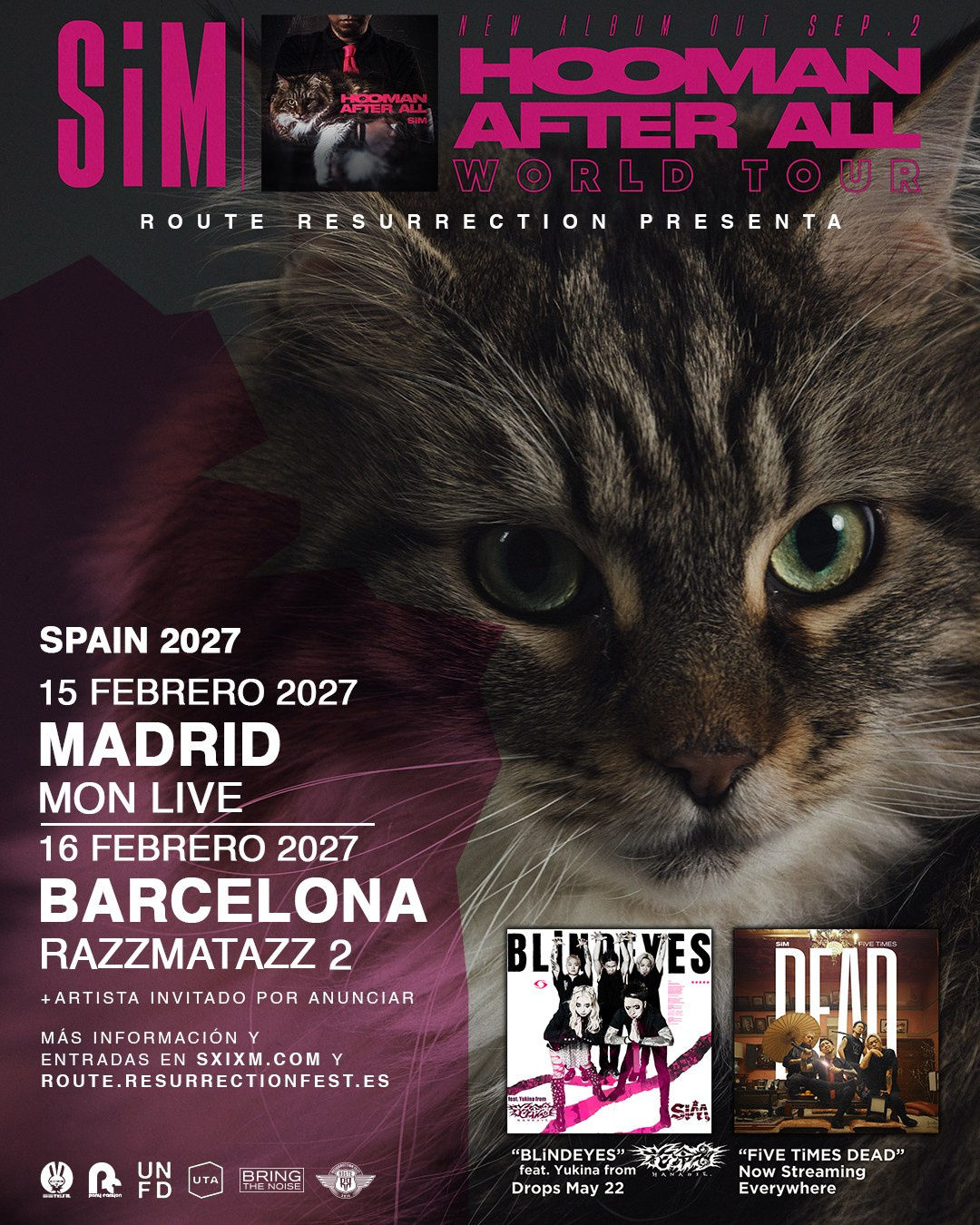 SiM en Madrid y Barcelona 2027: reggae punk japonés, gira de regreso | FOTKAI
