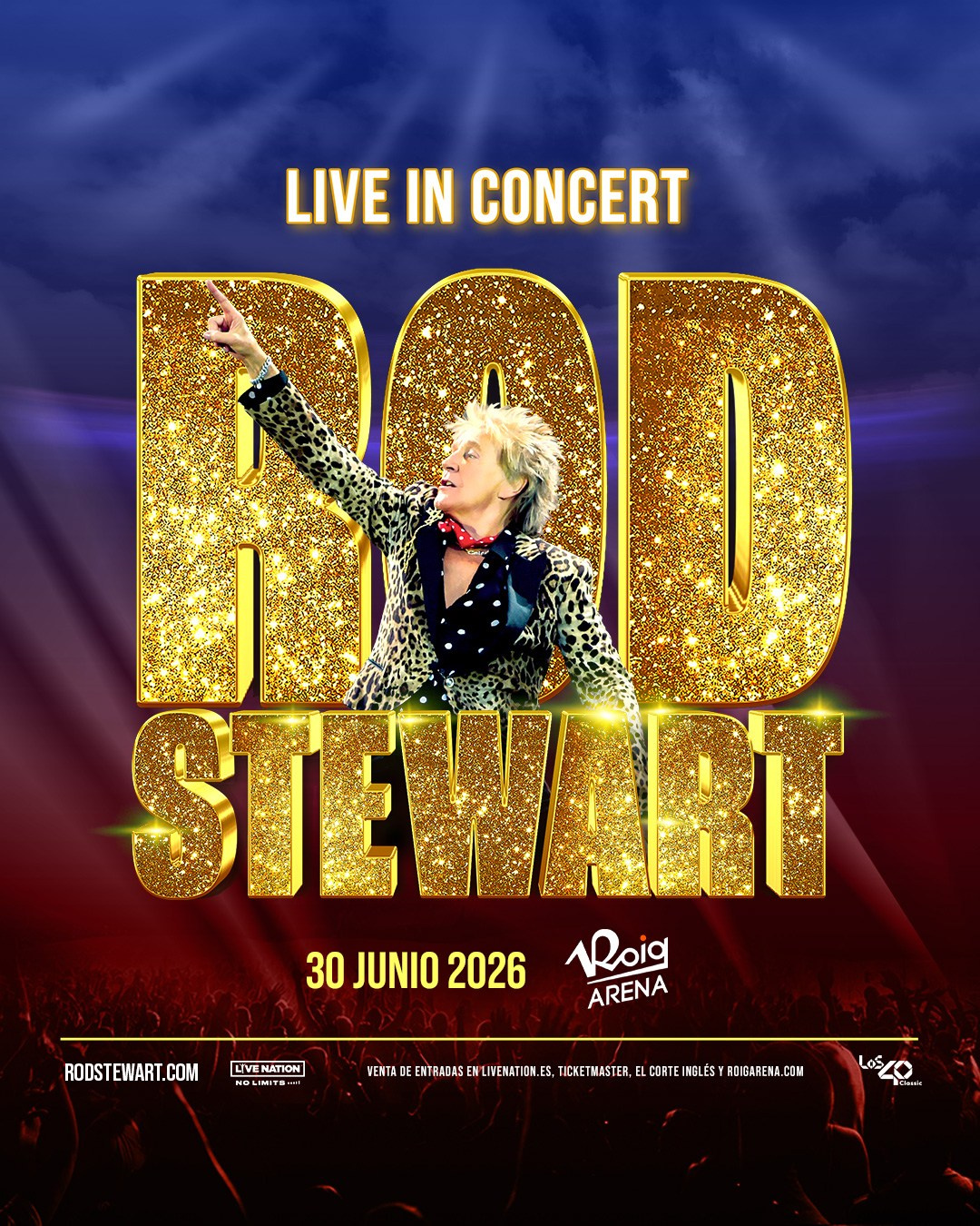 Rod Stewart en España — concierto en Valencia en 2026: la gira de despedida One Last Time | FOTKAI