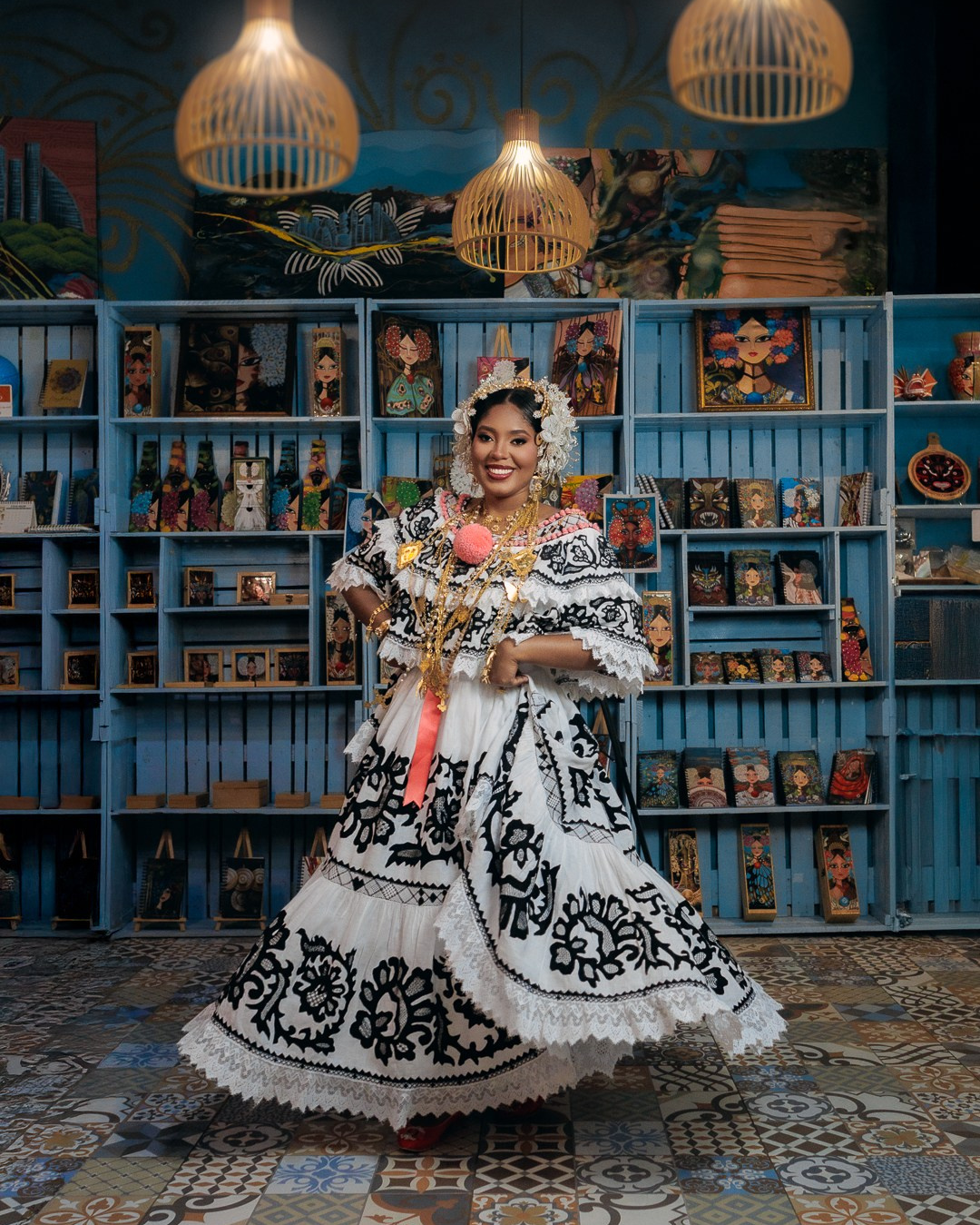 Sesión de fotos con pollera en Panamá · GVPhoto