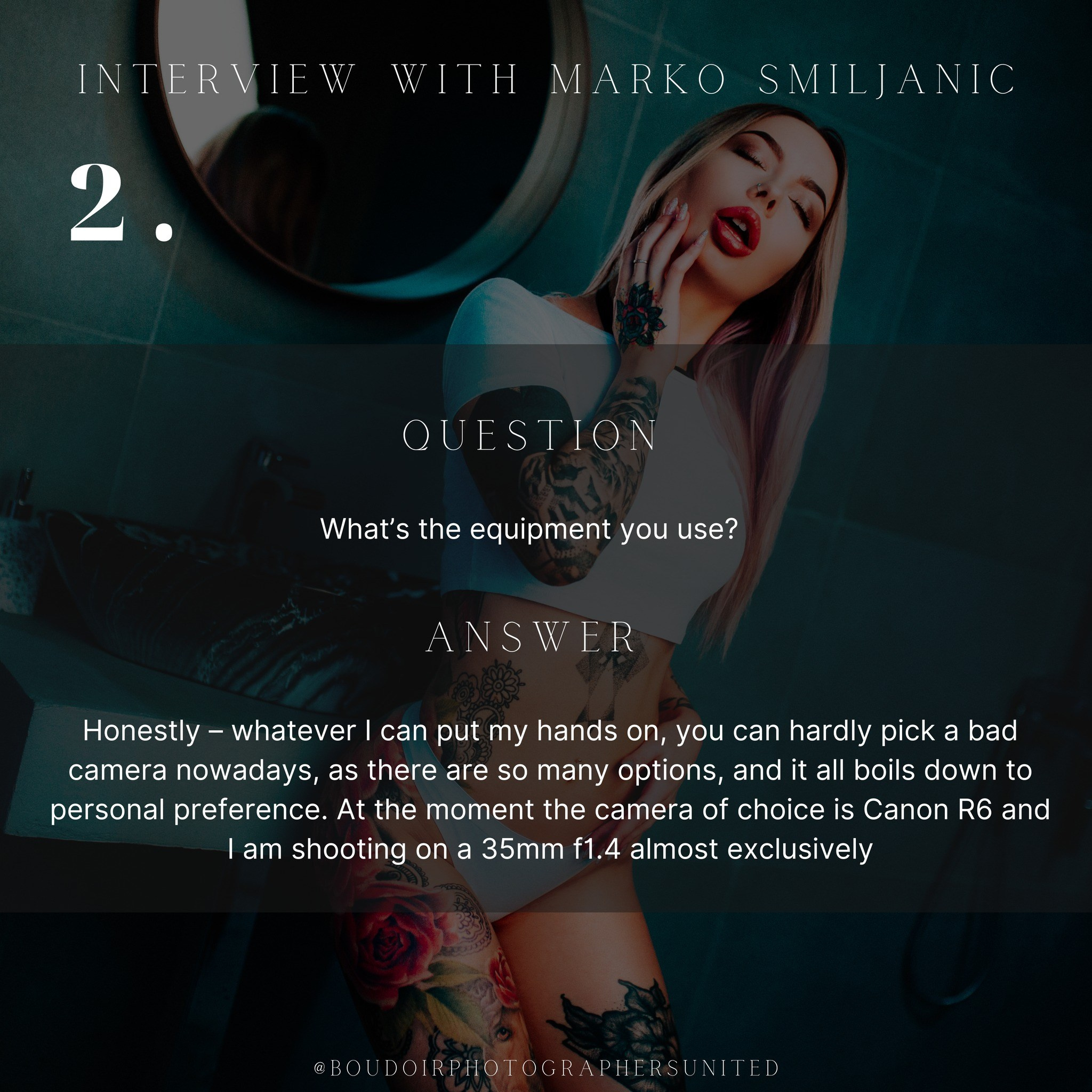 Interview for Boudoir Photographers United. Mark Smilyanic | Portretni boudoir fotograf iz Beograda
