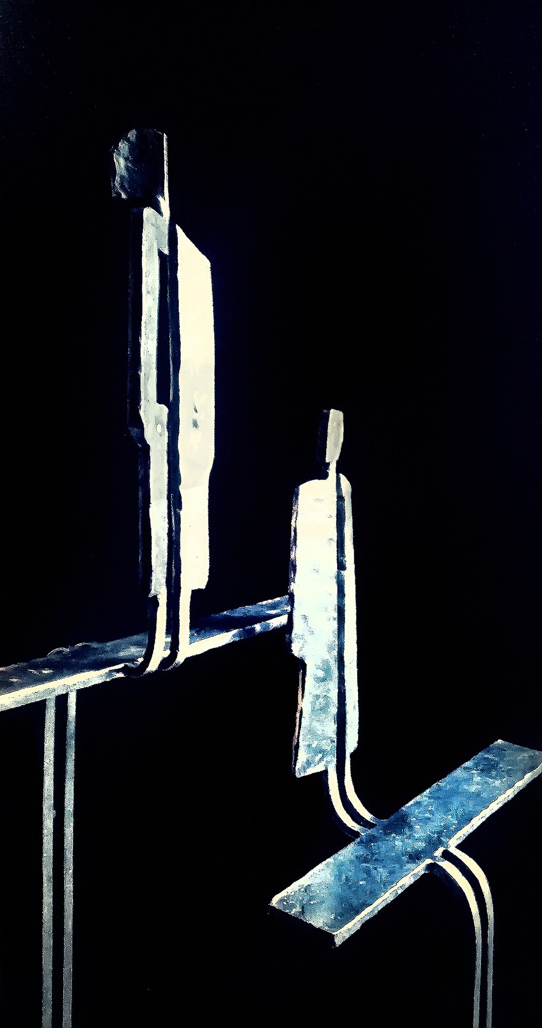 Абстрактная интерьерная скульптура из металла, ручная ковка, автор Мария Тарлецкая