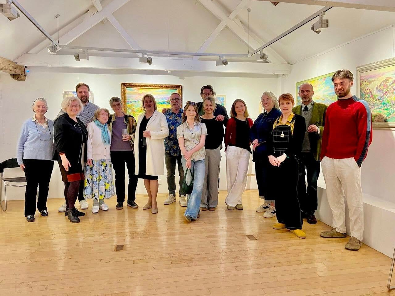 Exhibition at Wingfield Barns. Andriy Nekrasov artist