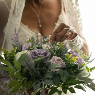 детальный вид букета невесты