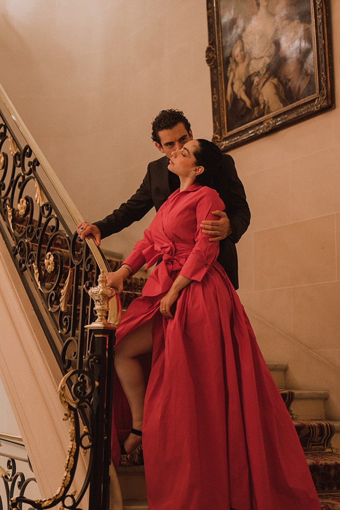 Hotel interior for an evening photoshoot in Paris