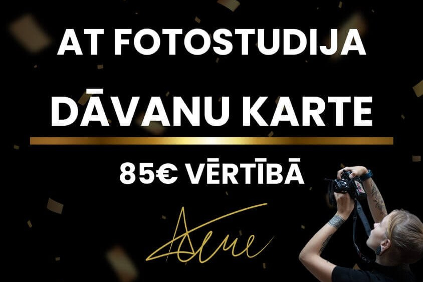 DĀVANU KARTES. Fotokursi fotostudijā Rīgā. Profesionāls fotogrāfs Aivars Tipsis