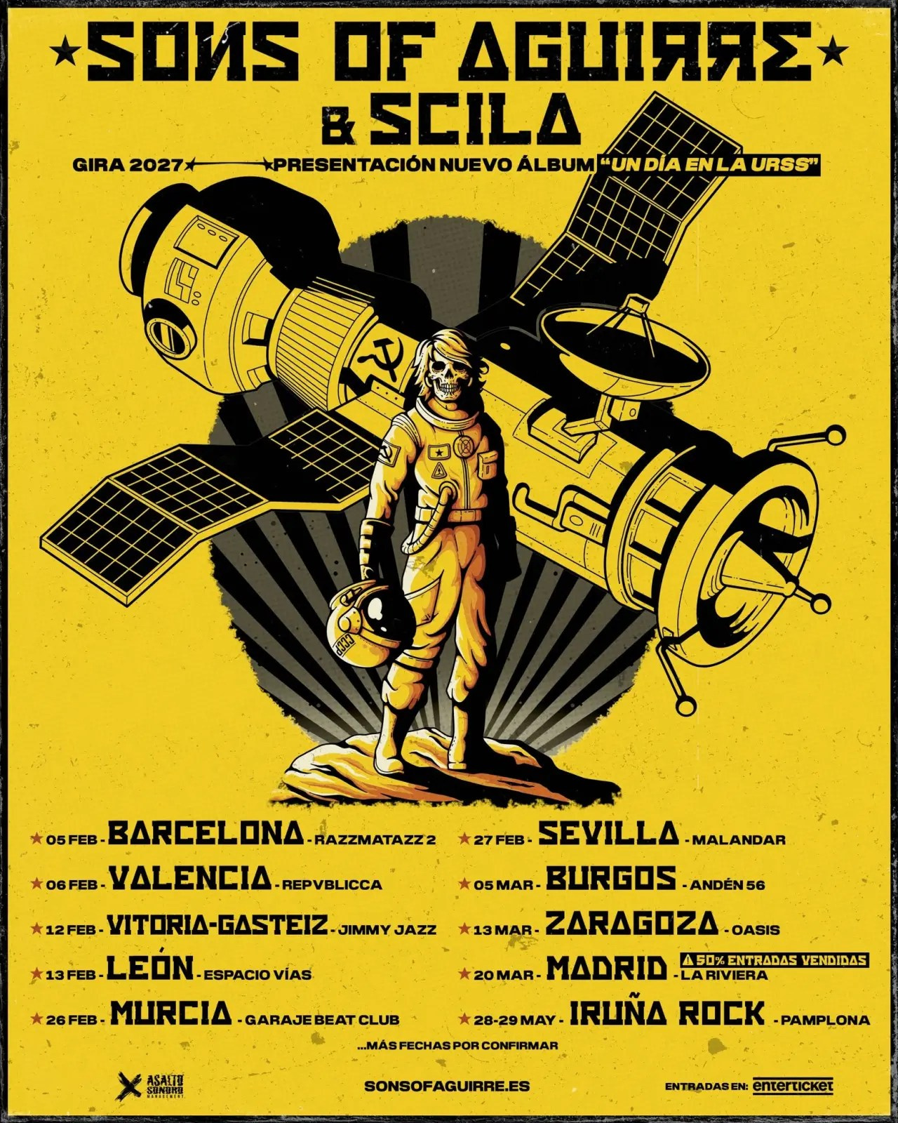 Sons of Aguirre & Scila anuncian diez conciertos en 2027 para presentar su nuevo álbum «Un día en la URSS» | FOTKAI