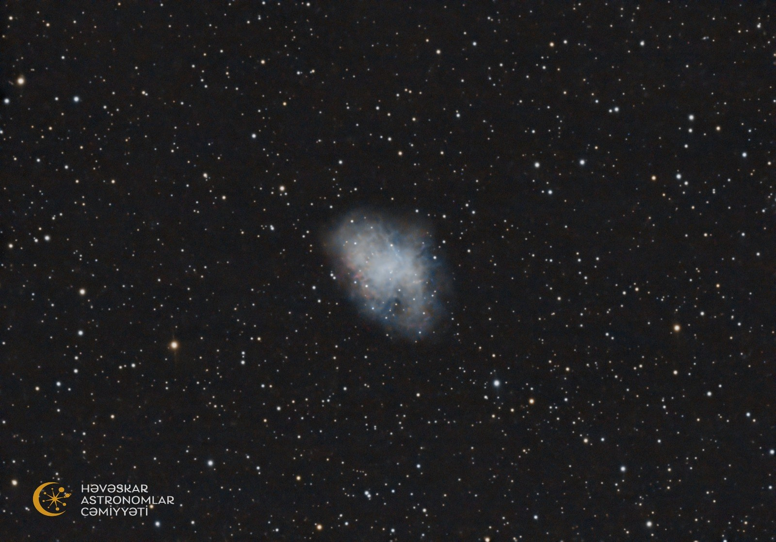 Xərçəng dumanlığı, M1. Həvəskar Astronomlar Cəmiyyəti — Astronomy.az