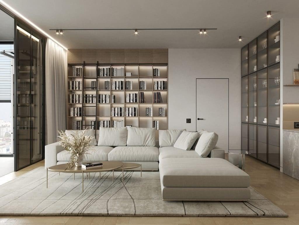NUDE COLOR INTERIOR. Interior Design & 3D Rendering | Alena Bulataya Design Buro