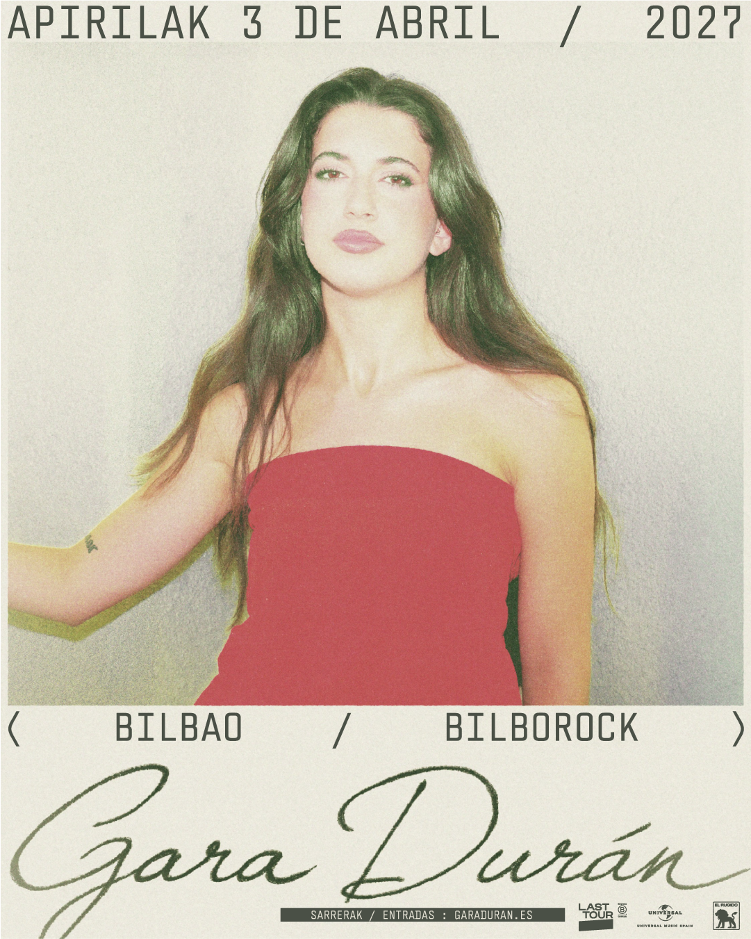 Gara Durán presentará su álbum debut en Bilbao el 3 de abril de 2027 | FOTKAI