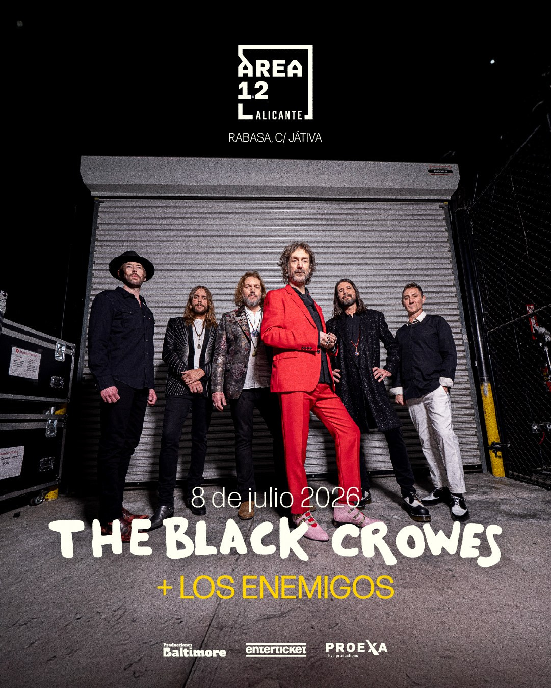The Black Crowes концерт в Аликанте 2026 — рок-легенды и Los Enemigos | FOTKAI