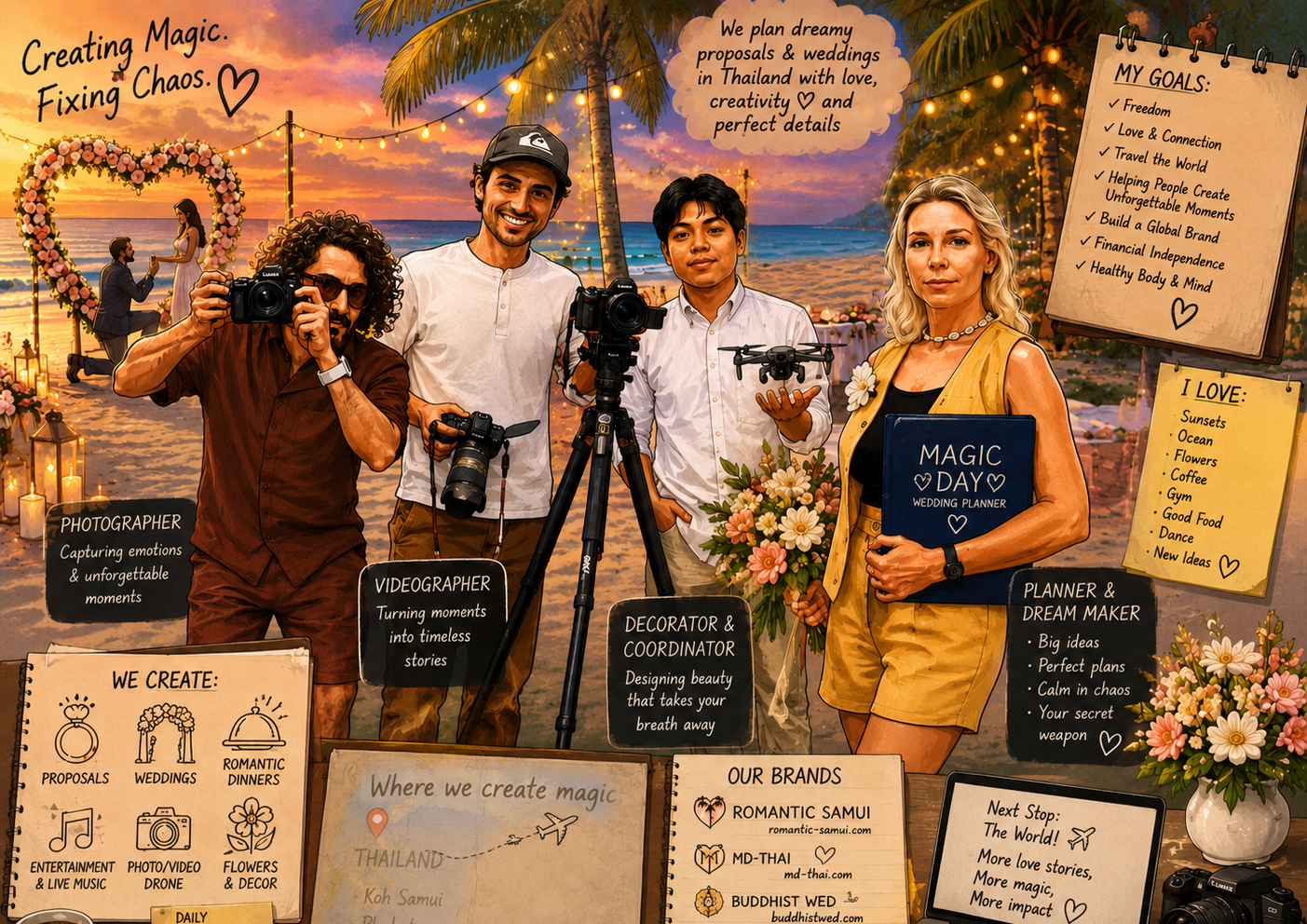 About us. Romantic proposal on Koh Samui, Thailand