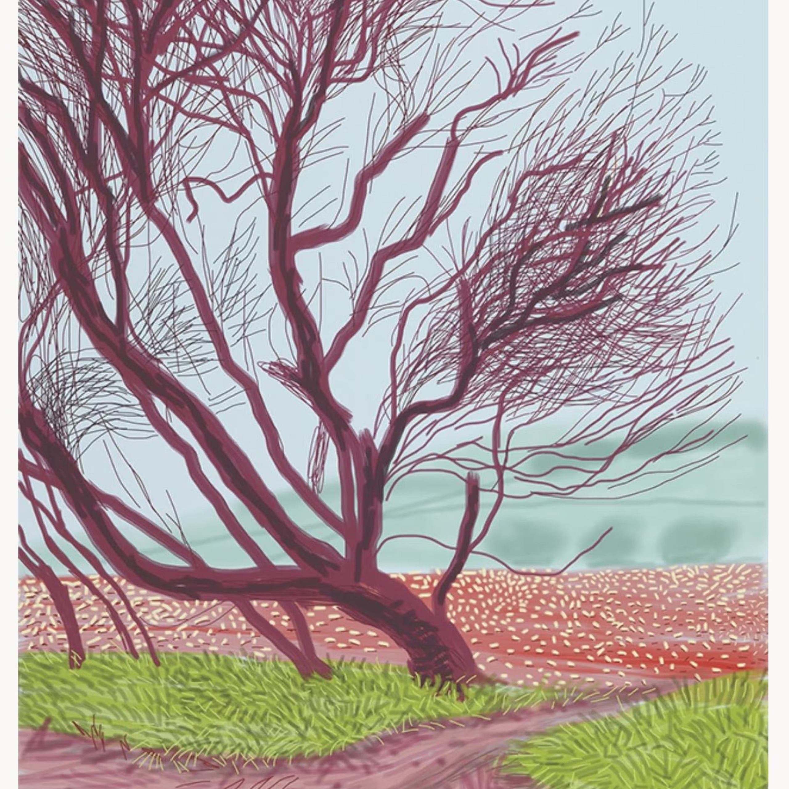 David Hockney The Arrival Of Spring In Woldgate, East Yorkshire In 2011 (twenty eleven) - 18 March