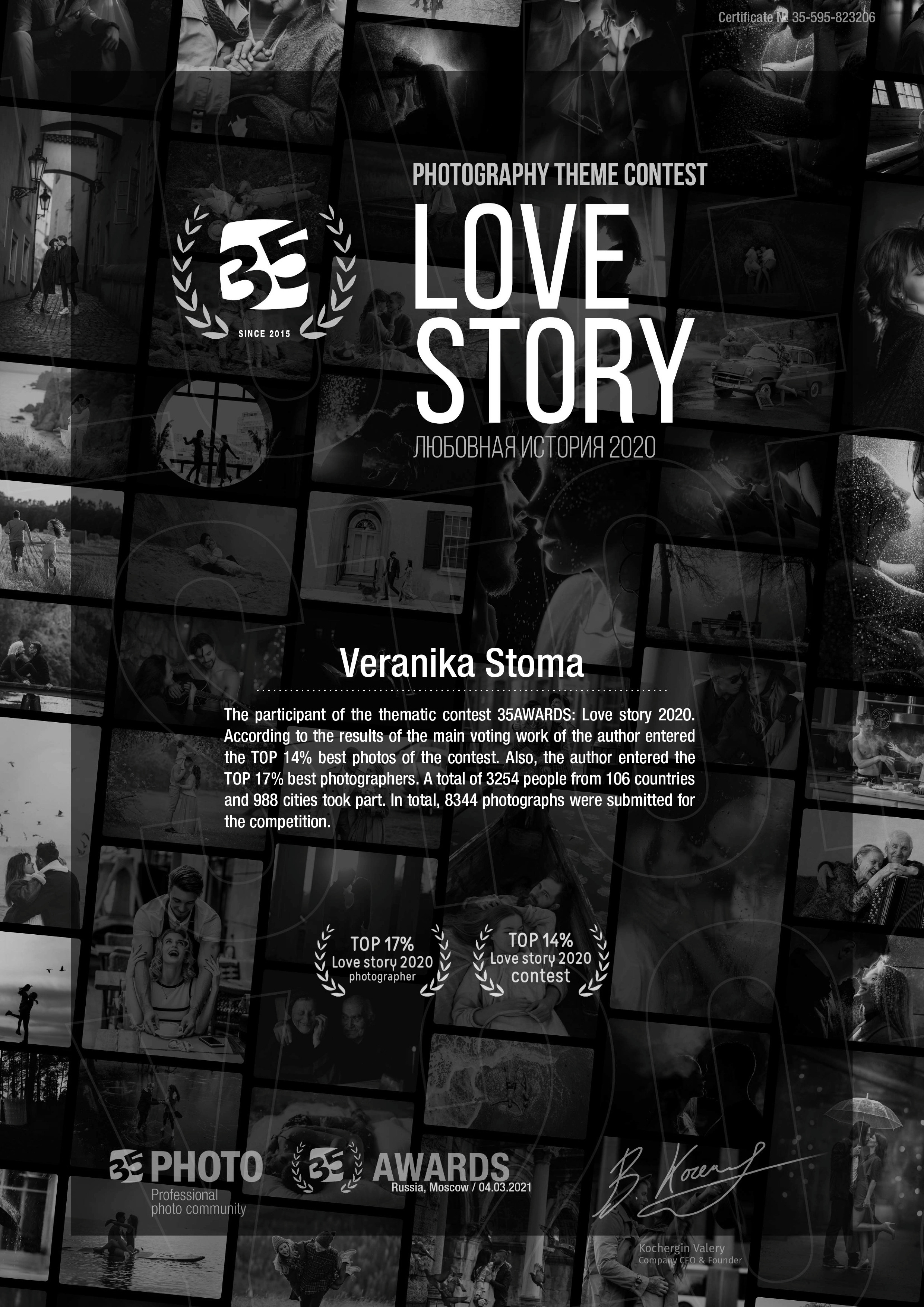 #35AWARDS. Photographer in Krakow/Europe Veronika Stoma