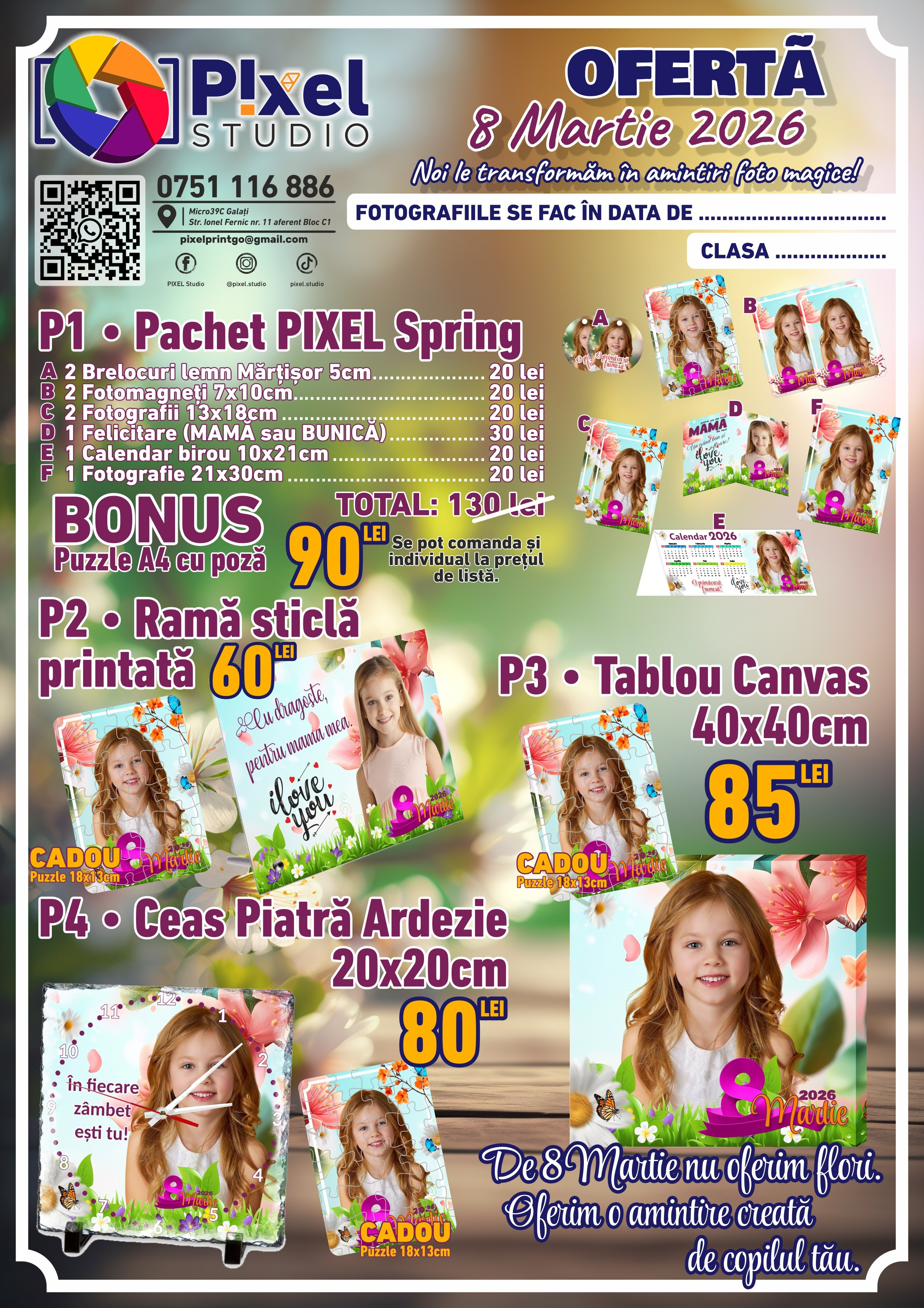 Sedinte Foto 8 martie pentru Copii | PIXEL Studio Galati. PIXEL Studio • 0751 116 886