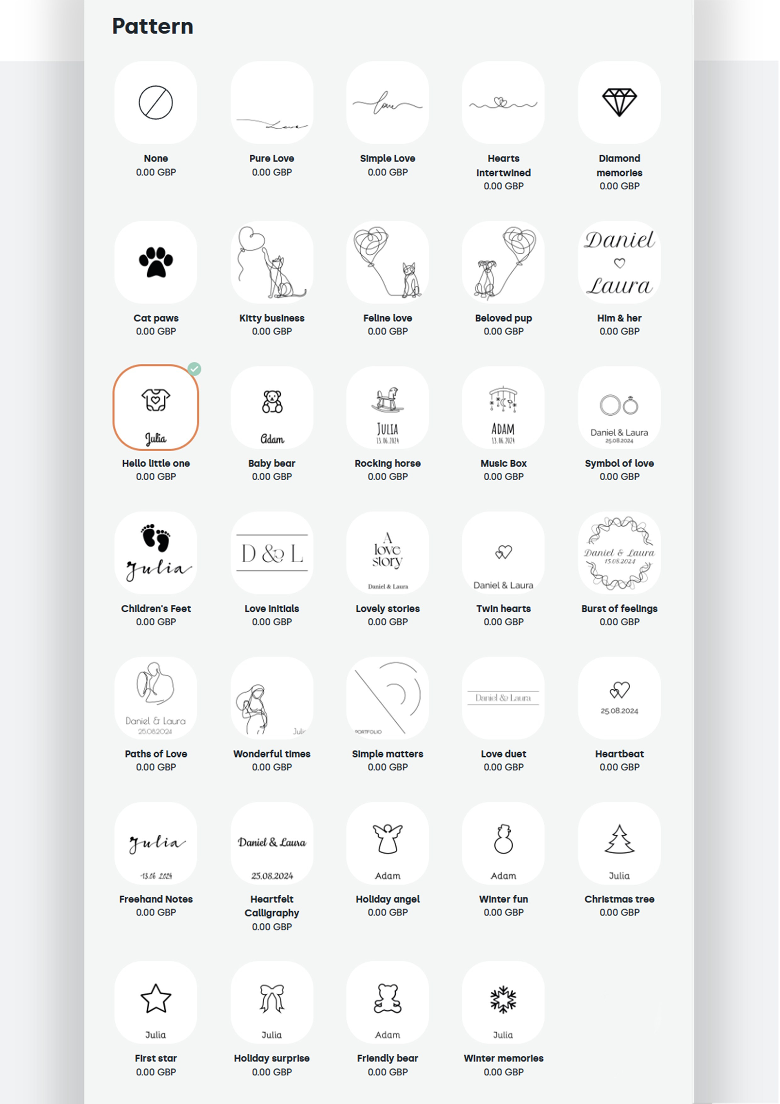 Products and prices for customers. Stevenage, Hertfordshire family, maternity and newborn photographer