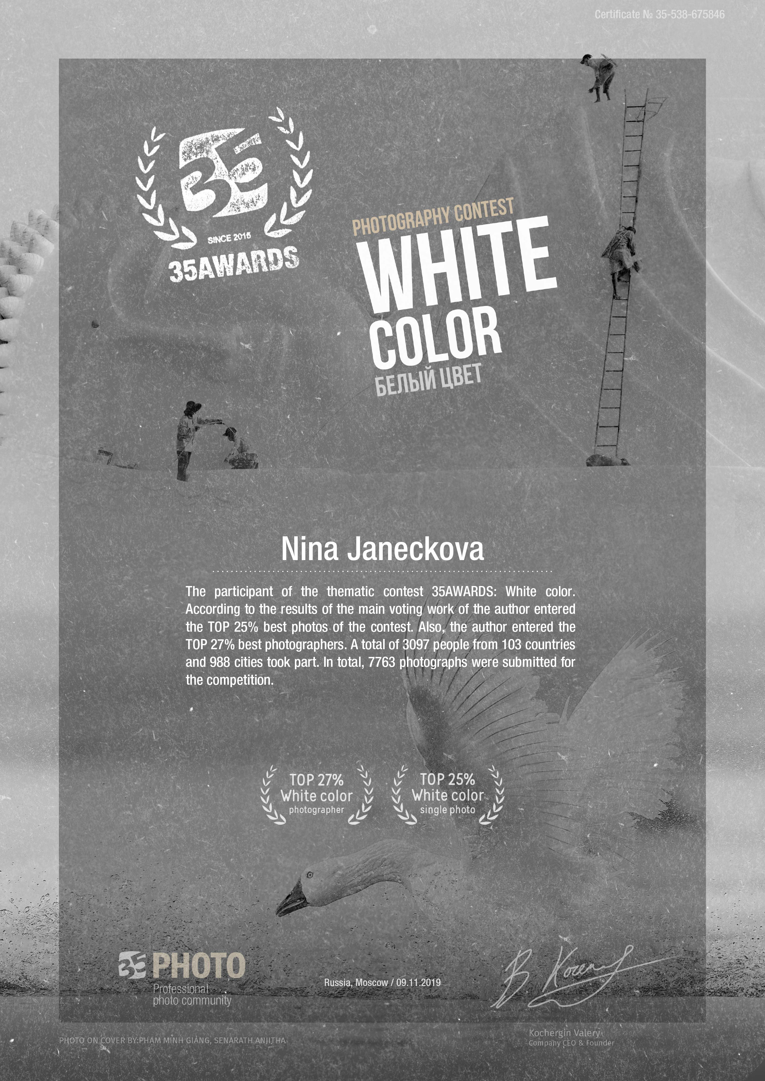 PRIZES. Nina Janeckova Photographer and Videographer in Bodensee Ravensburg