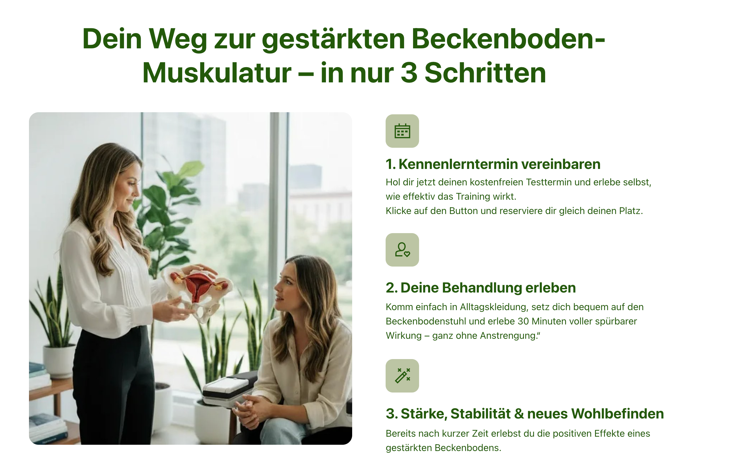Für Frauen. Gesundheitszentrum Lena Nozar — PowerChair Behandlung in Werne & NRW