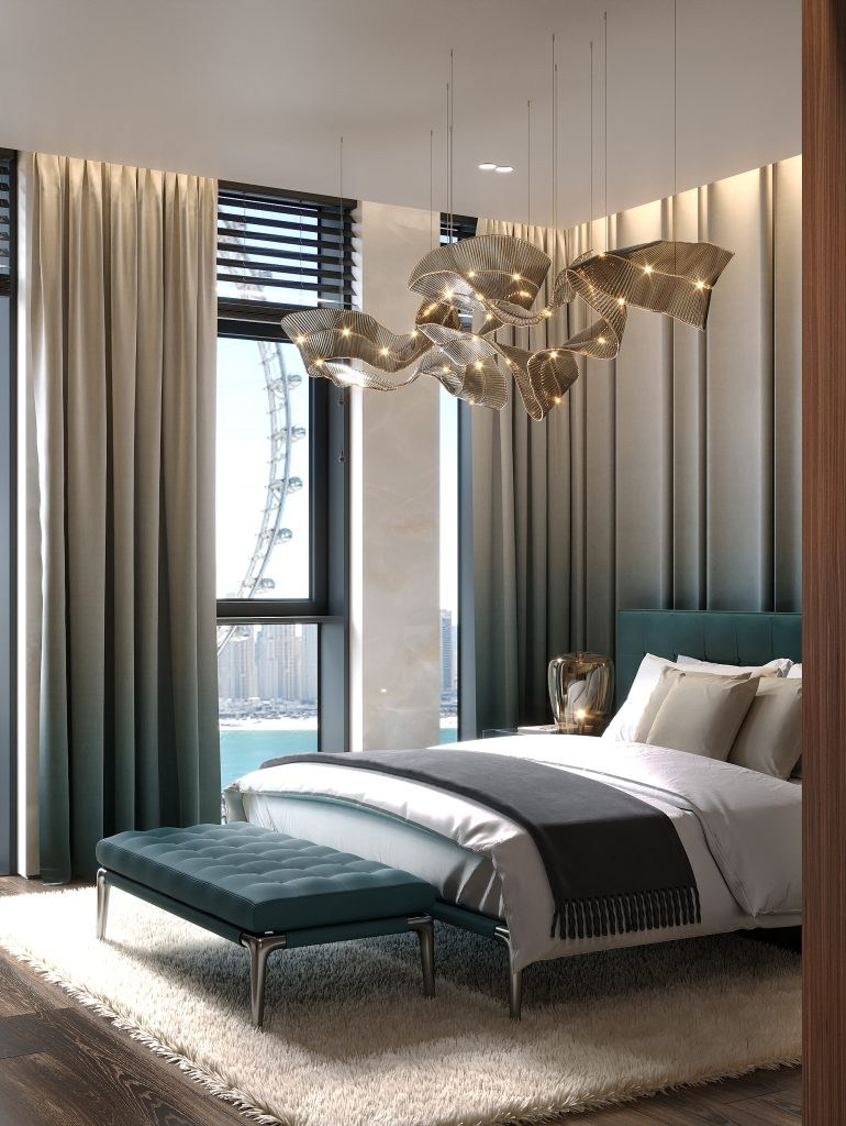 BLUEWATERS APARTMENT IN DUBAI. Interior Design & 3D Rendering | Alena Bulataya Design Buro