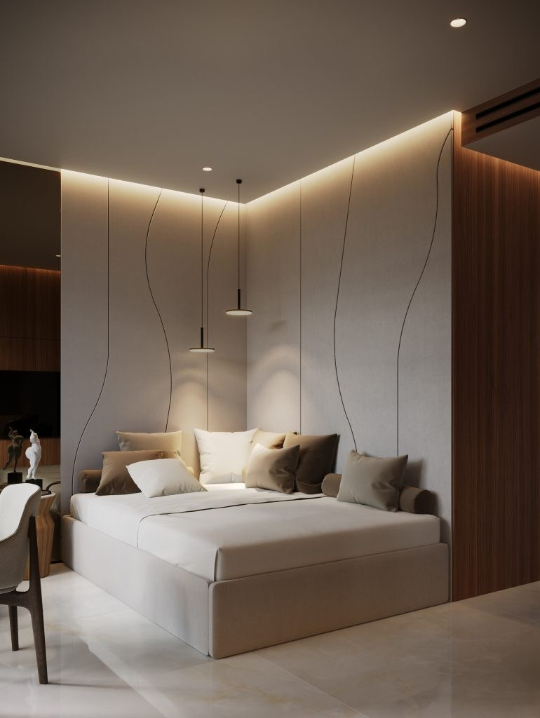 BLUEWATERS APARTMENT IN DUBAI. Interior Design & 3D Rendering | Alena Bulataya Design Buro