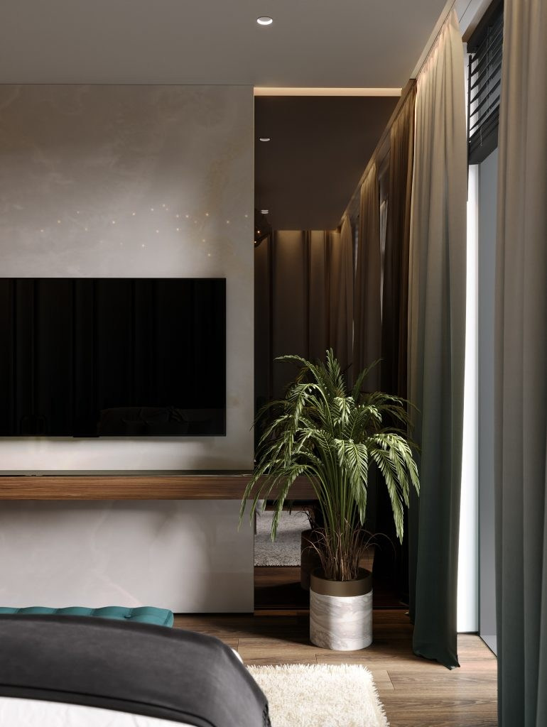 BLUEWATERS APARTMENT IN DUBAI. Interior Design & 3D Rendering | Alena Bulataya Design Buro