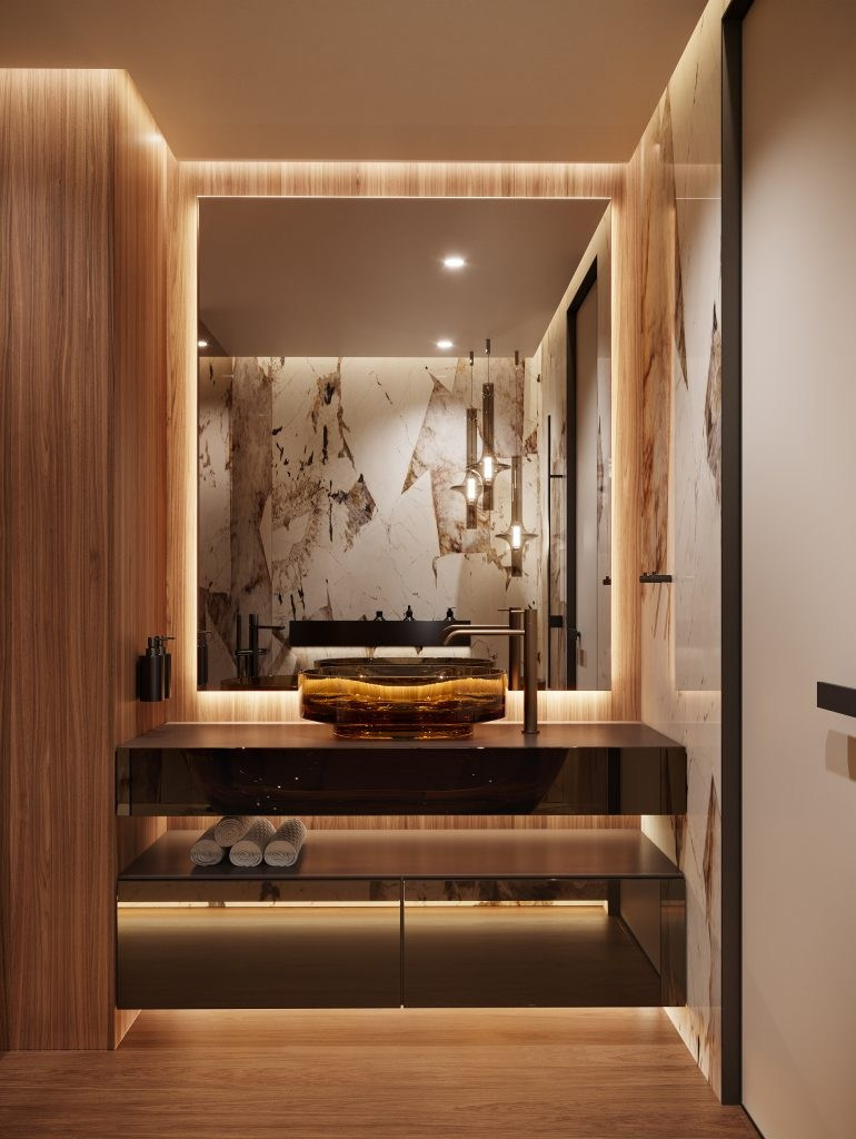 BLUEWATERS APARTMENT IN DUBAI. Interior Design & 3D Rendering | Alena Bulataya Design Buro