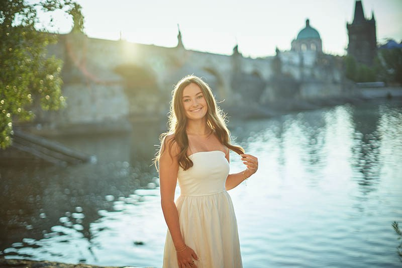 Madi & Aaron’s Prague Proposal | Charles Bridge & Riverside Story