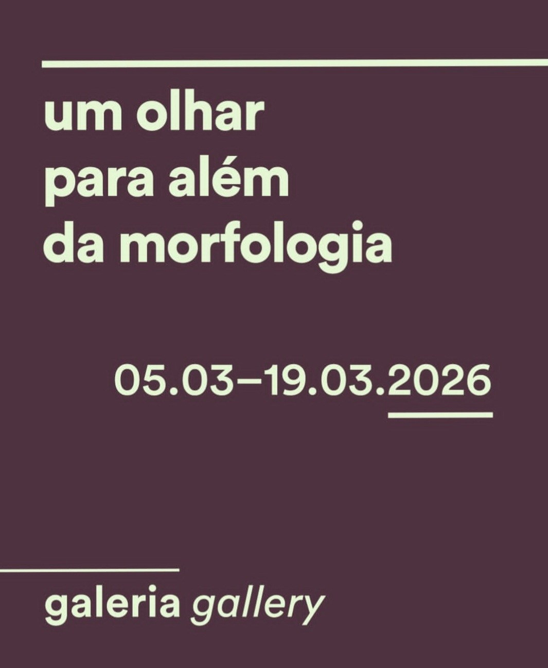 Um Olhar para Além da Morfologia. Barbara Cabral