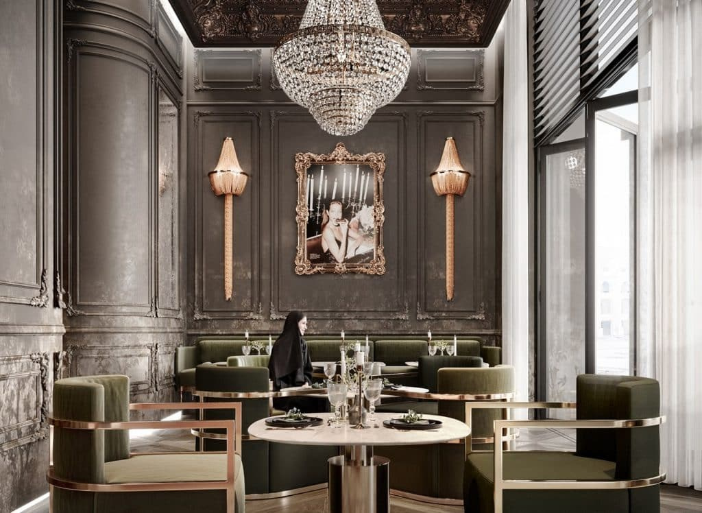 TORTE DELIZIA RESTAURANT. Interior Design & 3D Rendering | Alena Bulataya Design Buro