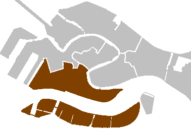 The Dorsoduro area is&nbsp;a&nbsp;popular neighborhood in&nbsp;Venice, known for its museums, art galleries, and stunning views. The Accademia Galleries, Peggy Guggenheim Gallery, and Cini Gallery are all located in&nbsp;this district, along with the famous church of&nbsp;Santa Maria della Salute. The area is&nbsp;also conveniently located near Piazzale Roma, which is&nbsp;only a&nbsp;15-20 minute walk away.