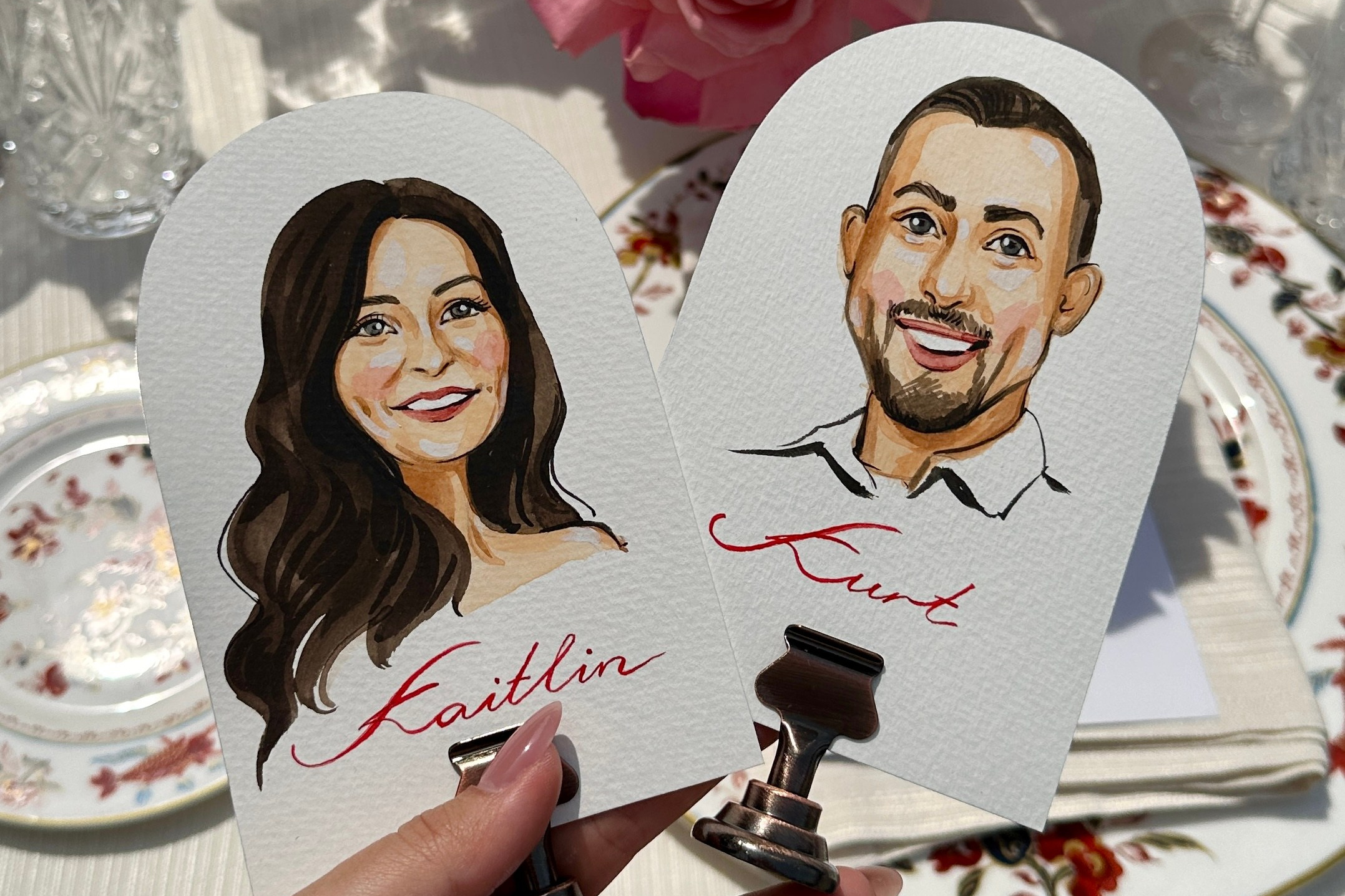 Wedding Seatings Cards. InnaIllustrator