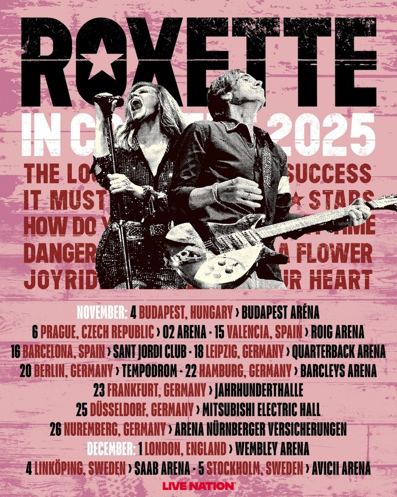 Roxette en España: el legendario dúo sueco regresa con la gira «In Concert 2025» — Valencia y Barcelona | FOTKAI