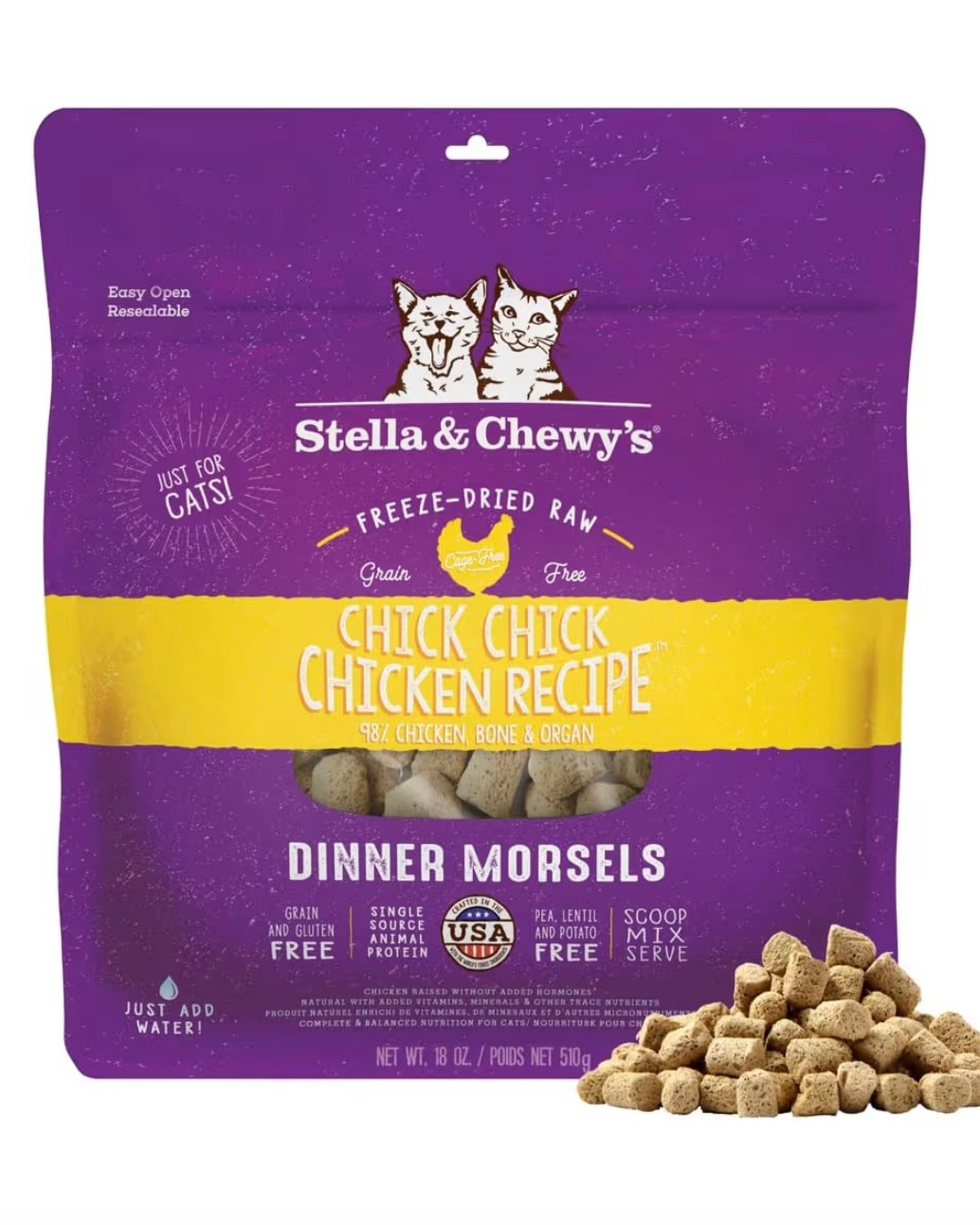 Freeze dried raw cat food for kittens and adult cats high protein, high quality cat food, recommended by Siberian breeder.