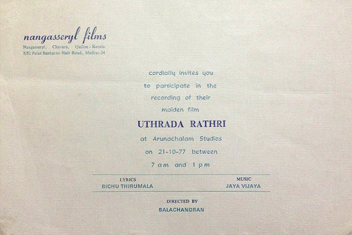 Learn more on the life of Renowned Film maker Balachandra Menon. Balachandra Menon