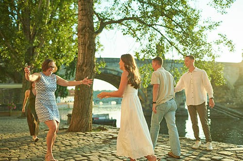Madi & Aaron’s Prague Proposal | Charles Bridge & Riverside Story