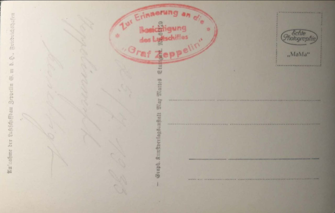 Старинная открытка: дирижабль «Граф Цеппелин» и авиационная история. Фотограф, коллекционер винтажных открыток и создатель историй на пересечении прошлого и личного. Ирина Дайнакова