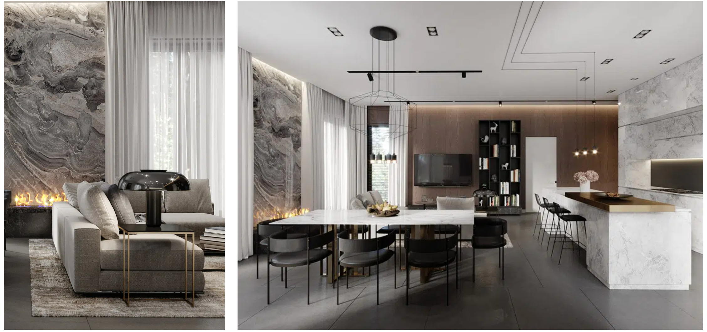 GREY HOUSE. Interior Design & 3D Rendering | Alena Bulataya Design Buro