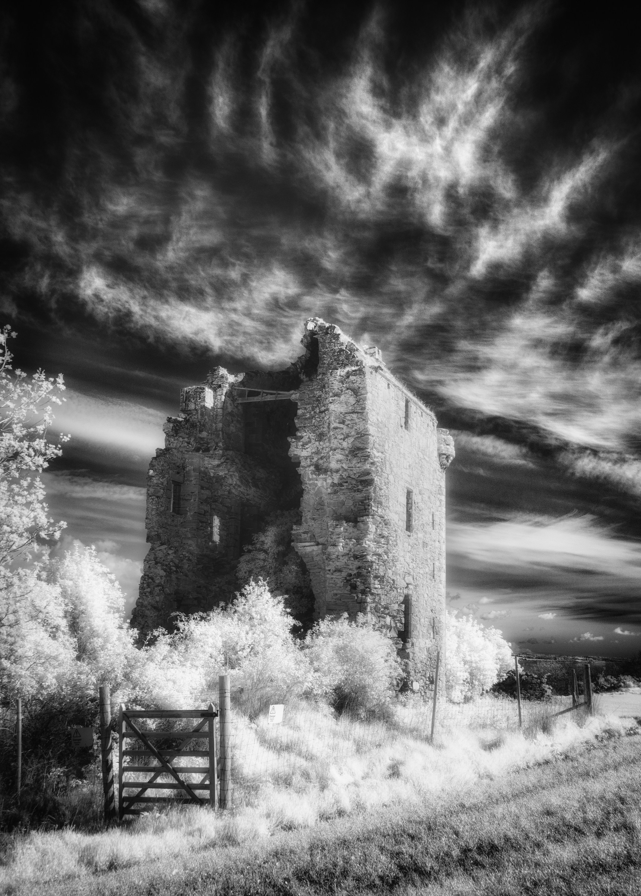 Castle Craig. Infrared Scotland