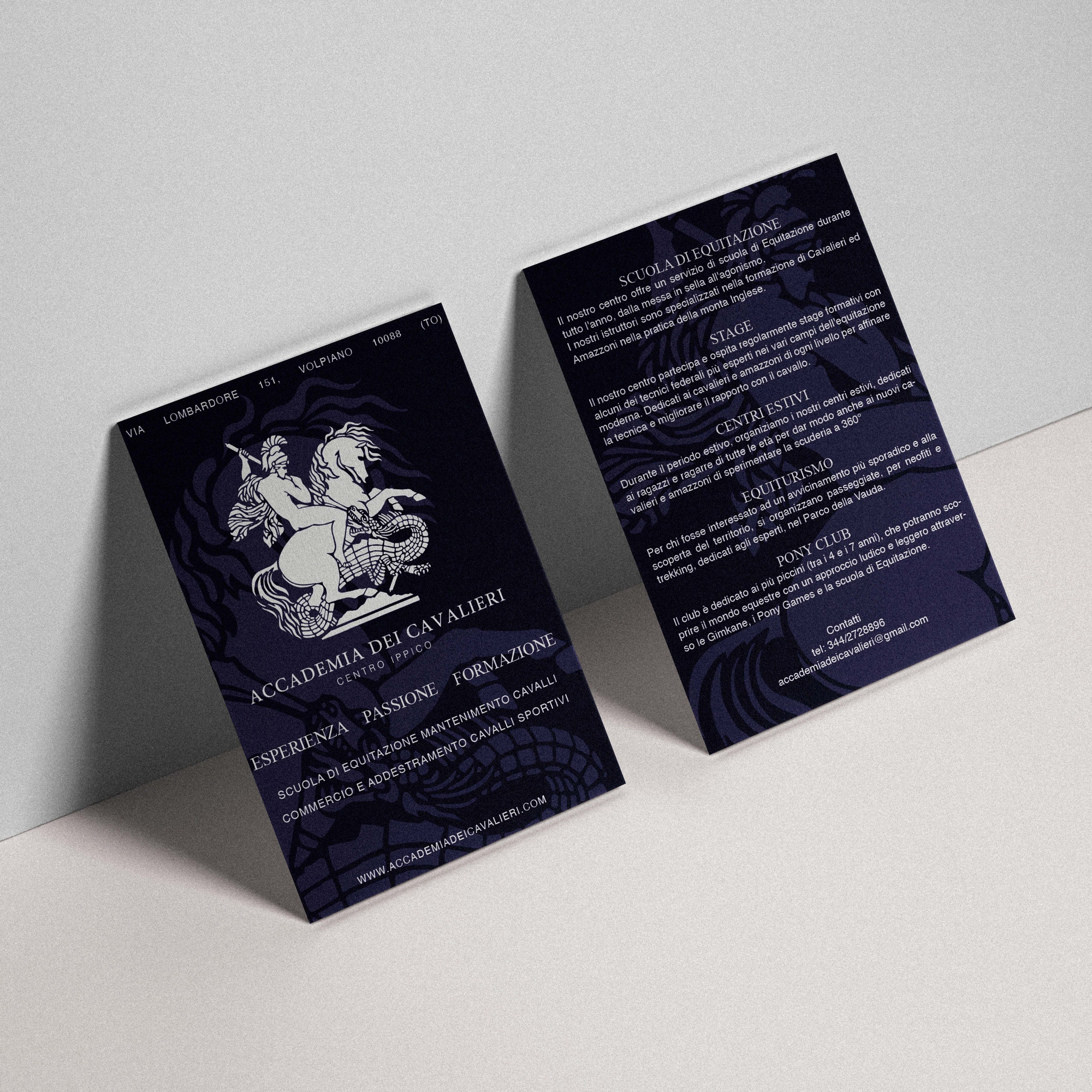 Accademia Dei Cavalieri - brand identity. Aura Studio / co-design space