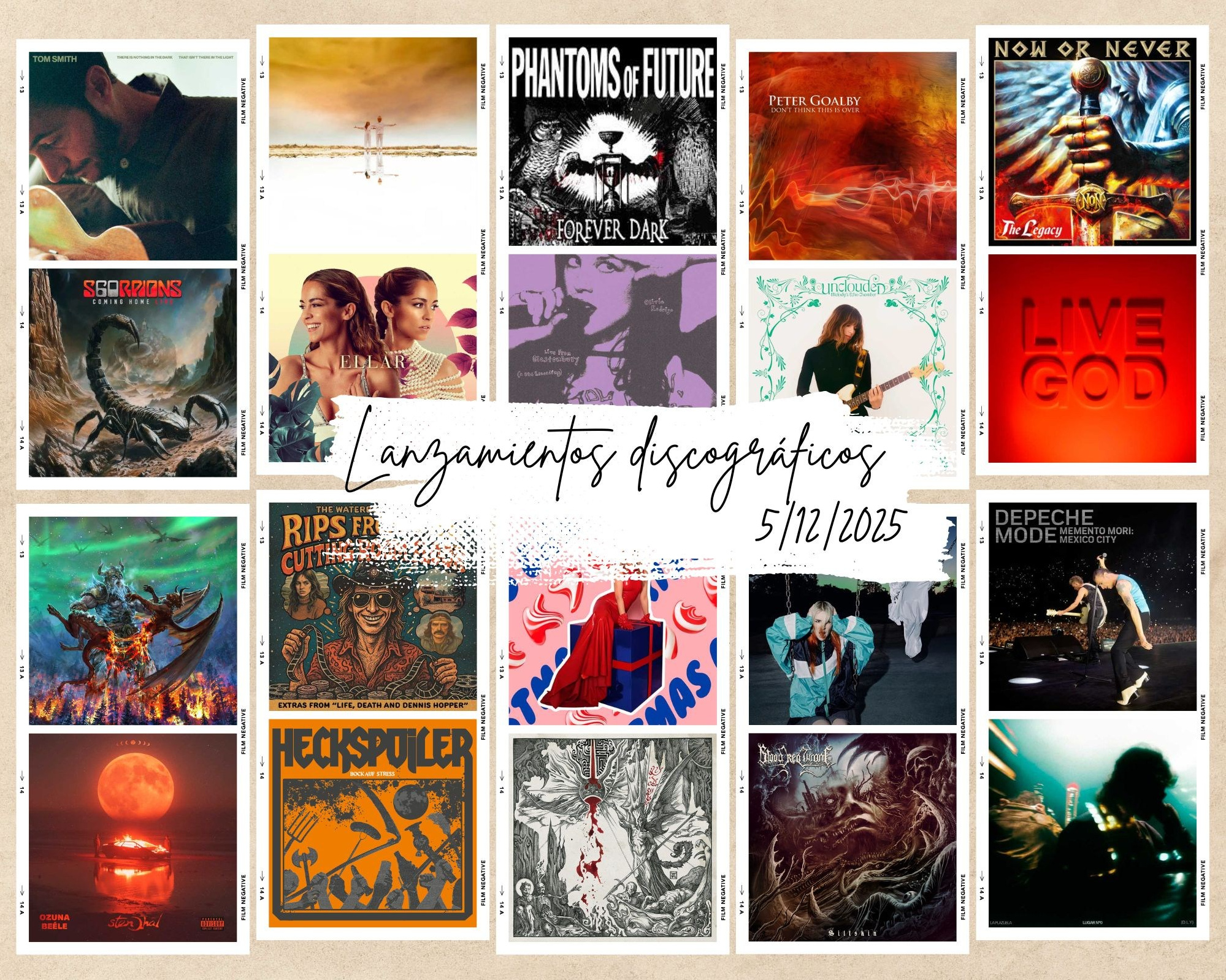 Próximos lanzamientos discográficos más interesantes: 5 de diciembre de 2025 | FOTKAI