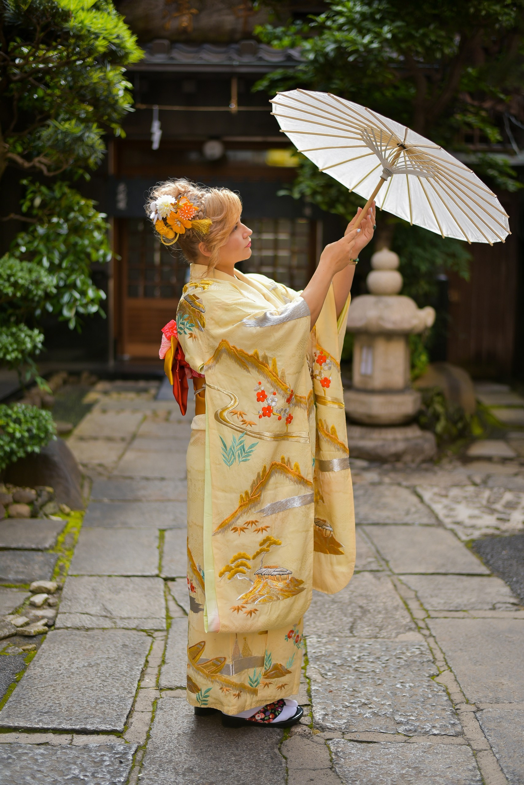 Rental kimono. Photographer in Tokyo, Japan