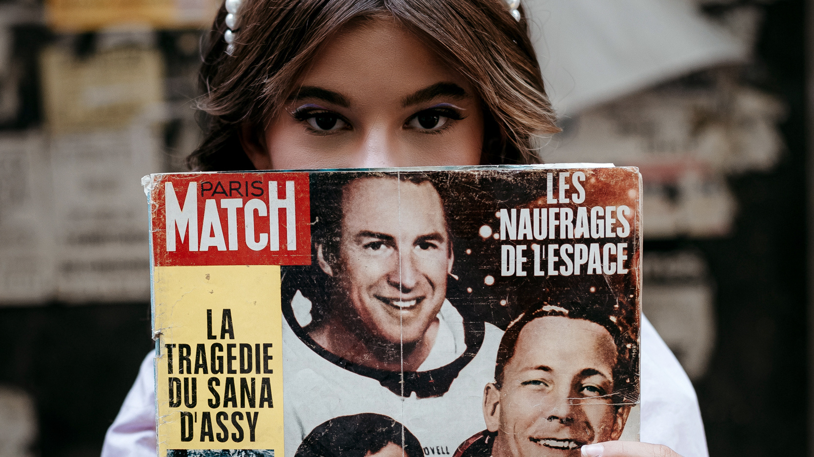 Young girl in the old town