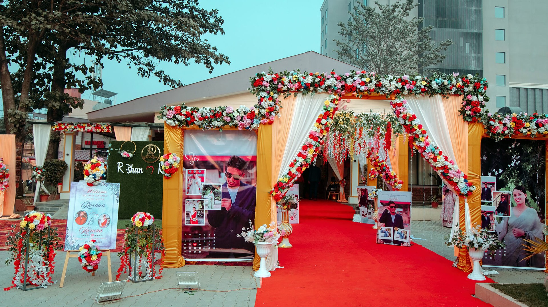 Amrapali Cottage Butwal - Wedding Entrance Design