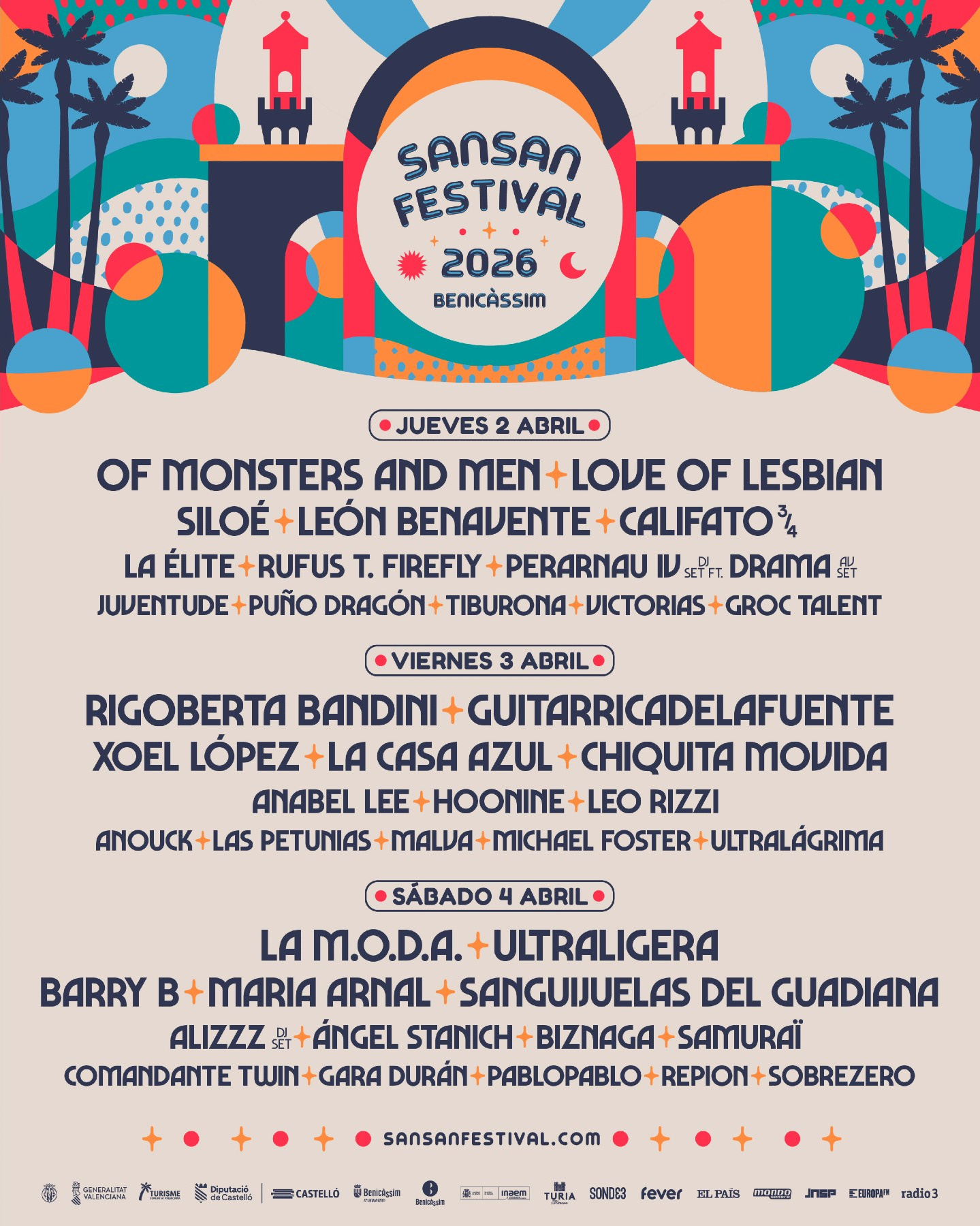 SanSan Festival 2026 — международный фестиваль indie, pop и альтернативной музыки в Беникасиме, Испания | FOTKAI