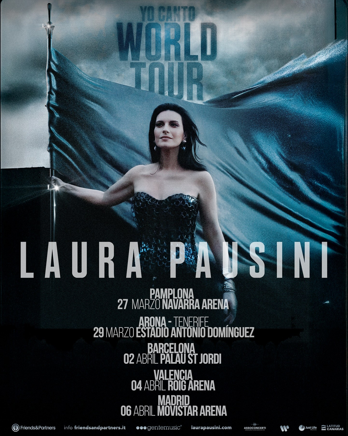 Laura Pausini — «Io Canto / Yo Canto» World Tour: концерты в Памплоне, Тенерифе, Барселоне, Валенсии, Мадриде | FOTKAI