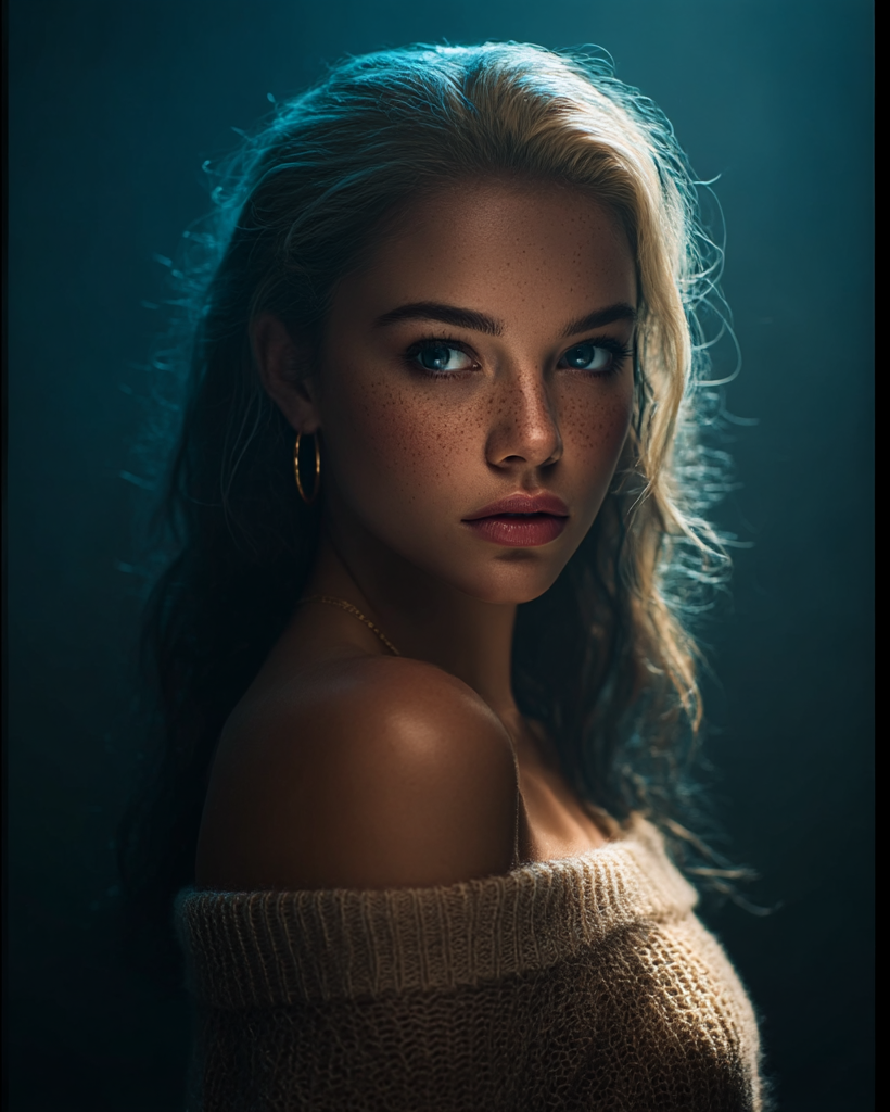 Maya at Golden Hour — Intimate Studio Portrait. Edwardsartistry