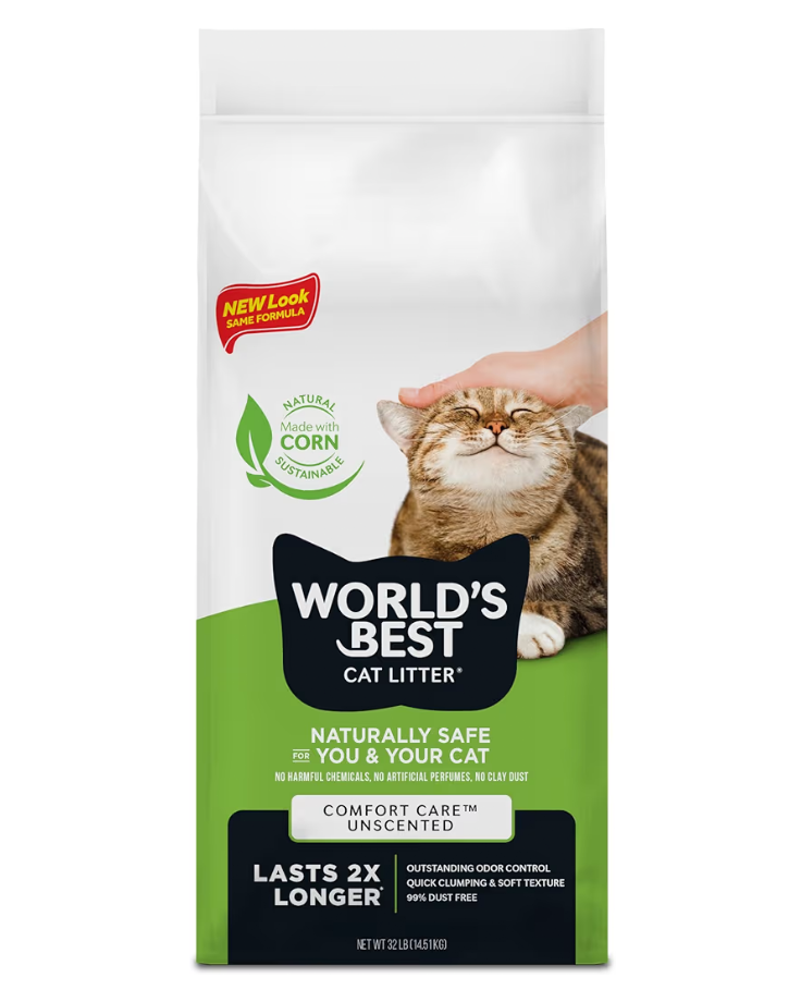 Natural clumping corn cat litter low dust safe for kittens and adult cats